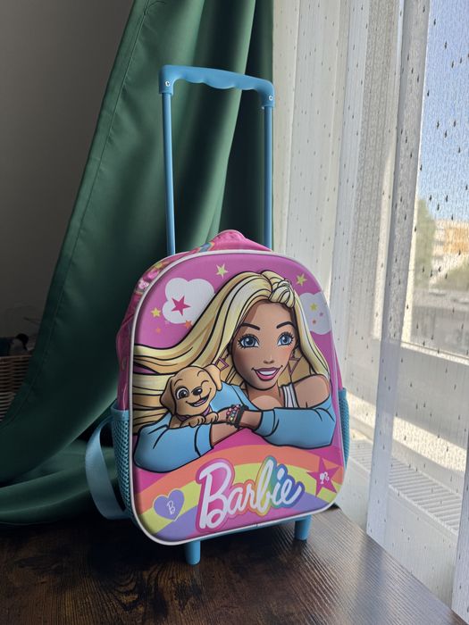 Troler ghiozdan gradinita cu Barbie