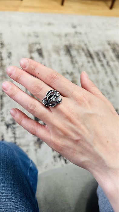 Кольцо серебро 925