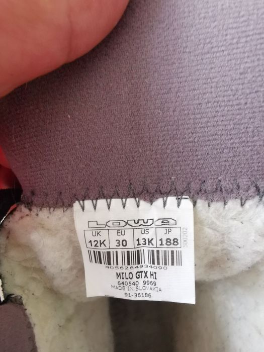 Lowa 30 номер 20см стелка