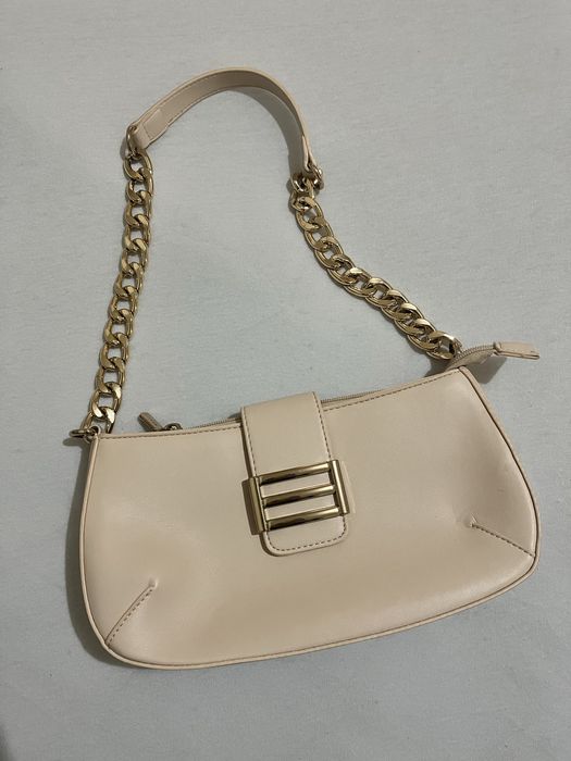 Дамска бежова чанта