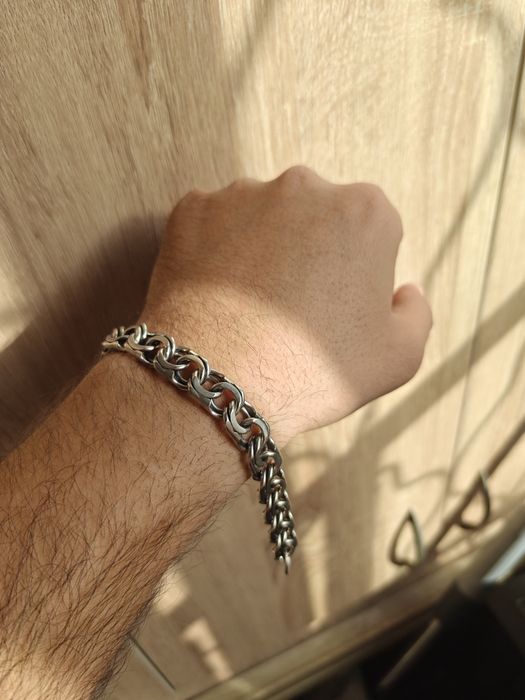 Серебряный браслет мужской