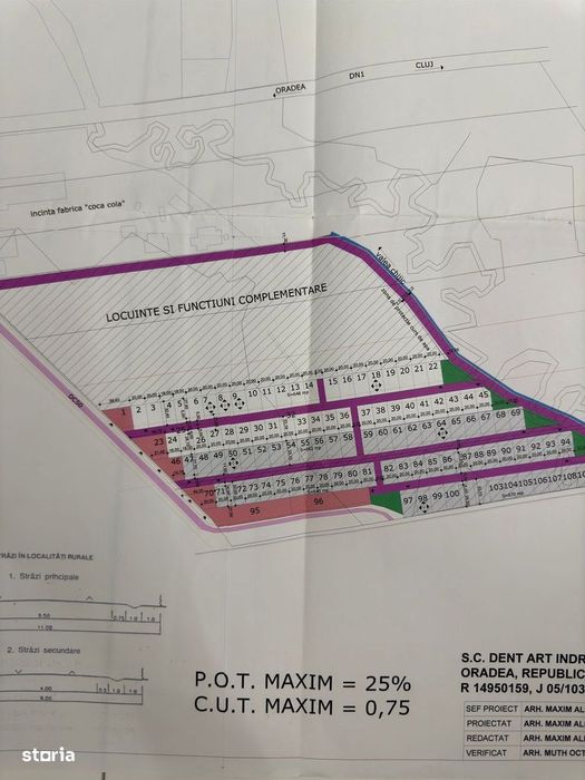 Teren intravilan cu destinația de construcție locuințe, Sacadat-13900e