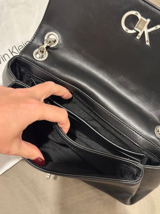 Geantă, Calvin Klein, dama, negru