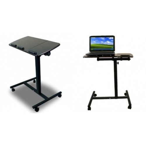 Мобилна маса на колела за лаптоп, подвижна маса за лаптоп