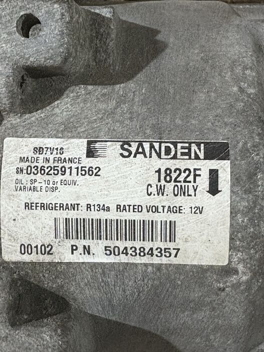 Fiat Ducato 2.3 m-jet 130кс 2016 година Компресор Климатик