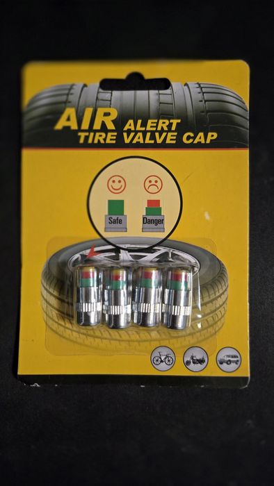 Set de 4 capace de avertizare a presiunii in anvelope