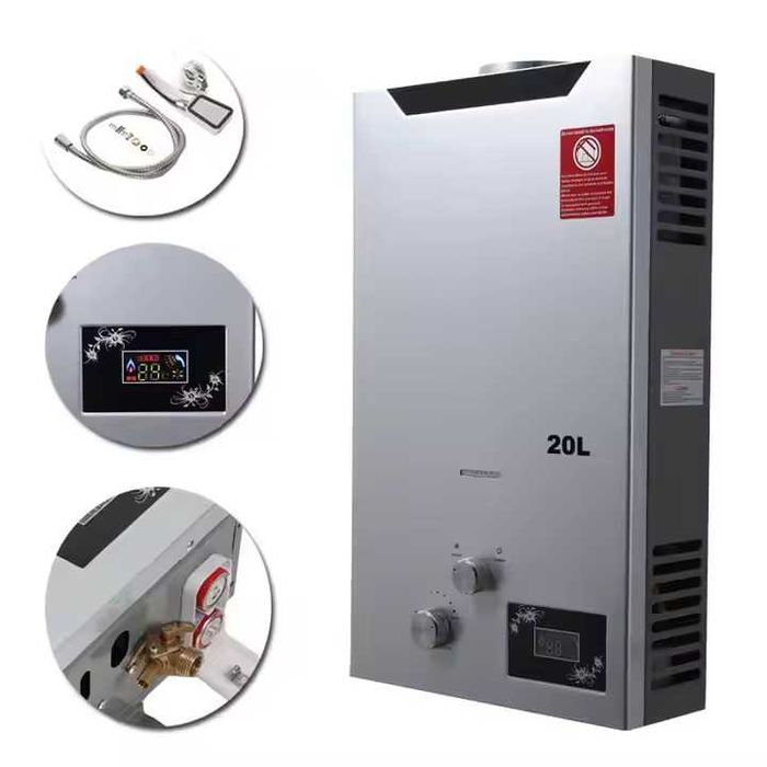 Най Мощния Проточен Газов бойлер 20л/м-40Kw  на Пропан Бутан