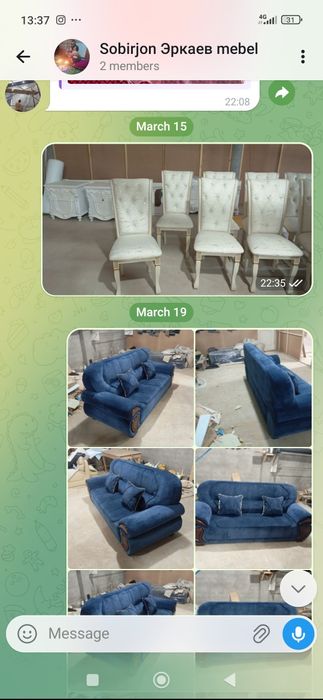 Restavratsiya Toshkent   .xarxil turdagi yumshoq mebellar taʼmirlash