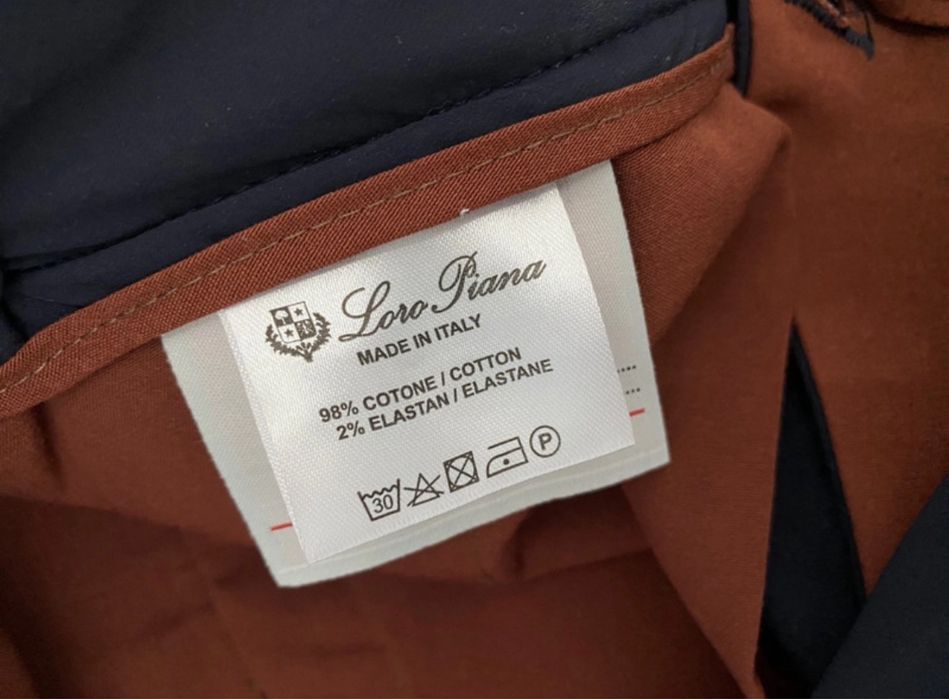 Pantaloni noi Loro Piana | Marimea 33 | Bleumarin