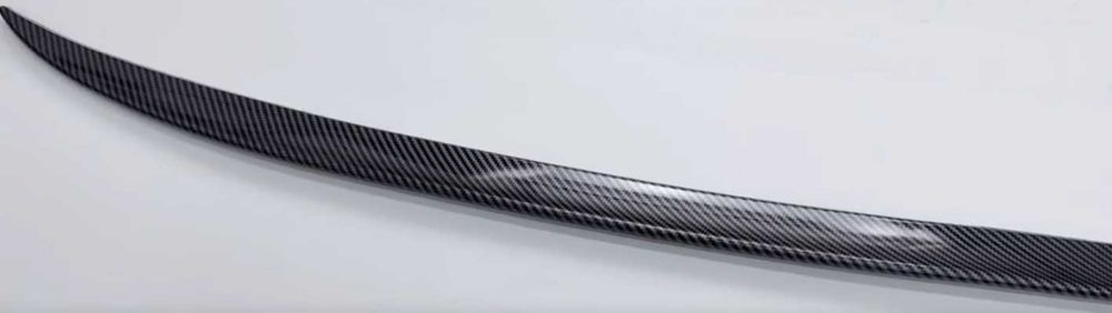 Eleron Portbagaj - Tesla Model 3 aspect fibra de carbon negru lucios
