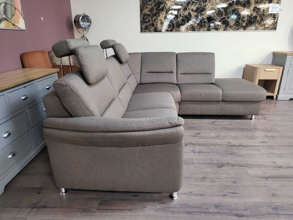 ПРОМОЦИЯ!!!Светло кафяв ъглов диван от плат