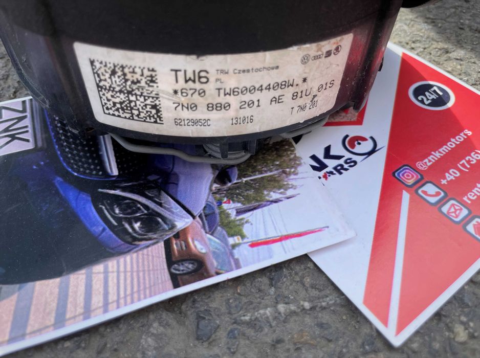 VW Sharan 7n kit airbag / plansa de bord / set centuri / set faruri