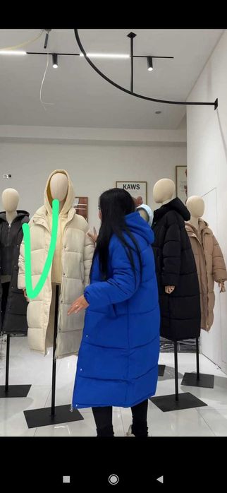 Пуховик зимний женский