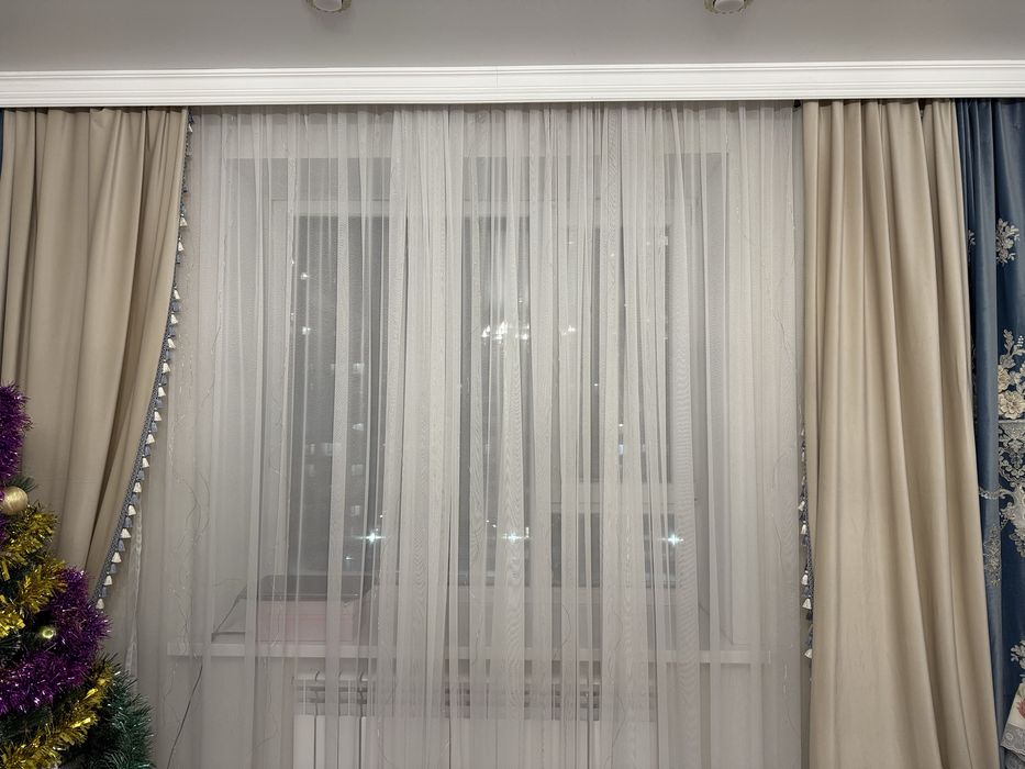 Тюль и шторы б/у
