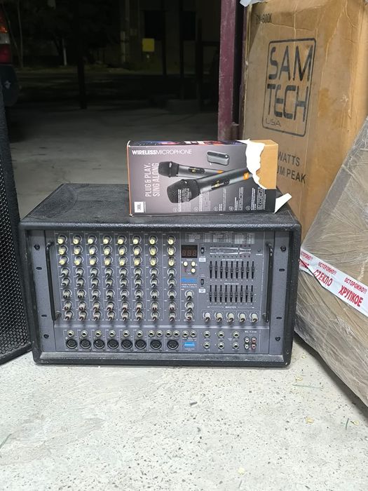 Продаётся комплект колонка усилитель