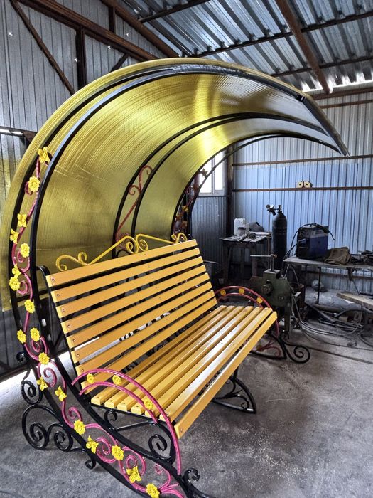 Лавка кресло качалка урна