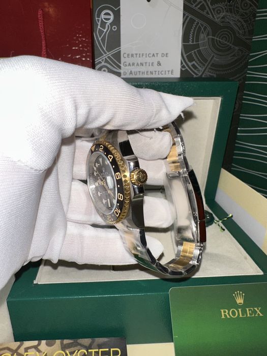 Ceas Rolex GMT-MASTER II 41mm Semigold/Black Dial