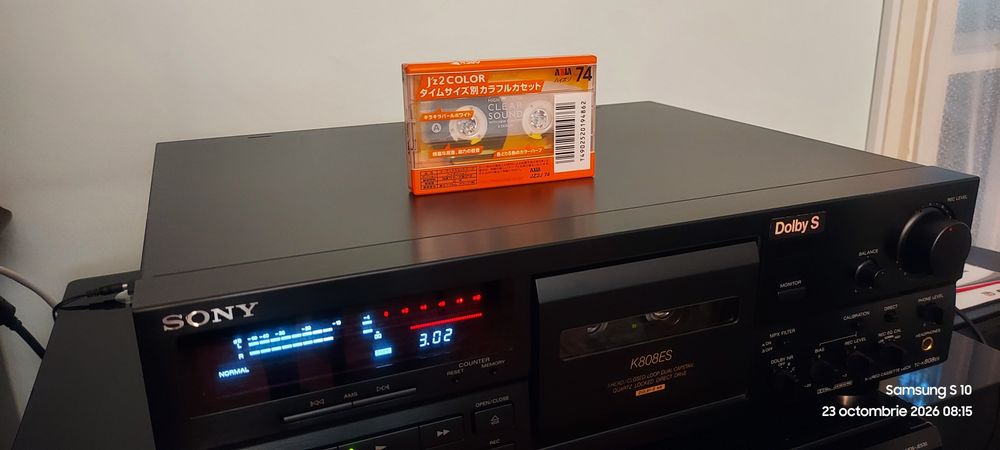 Deck Sony tc k 808 cu  3 capete 3 motoare direct drive