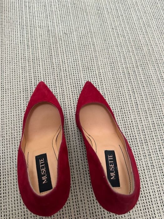 Pantofi Musette piele intoarsa