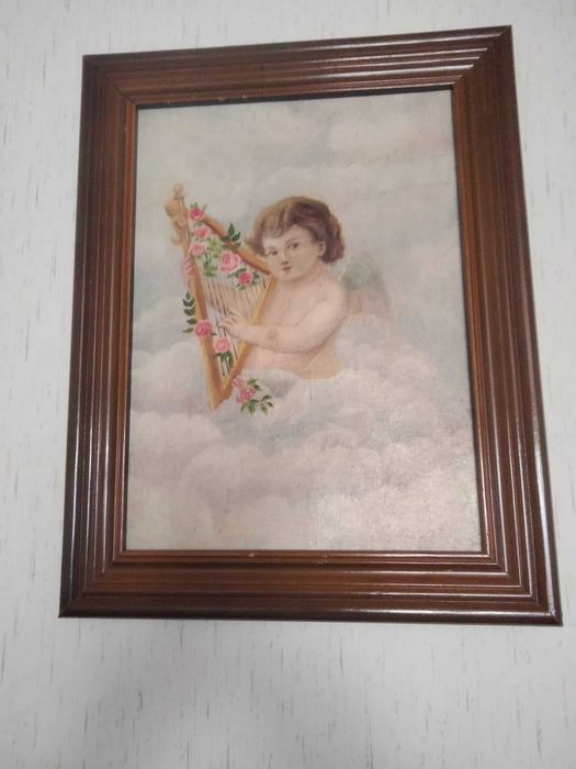 Tablou vechi cu inger