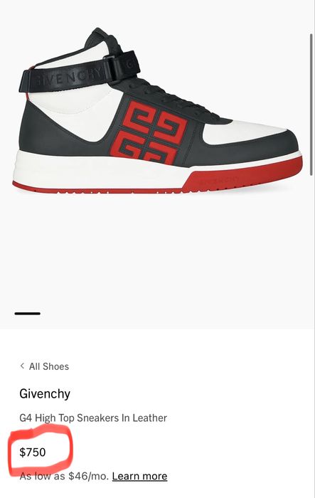 Adidasi Givenchy G4 model High-Top noi in cutie!!