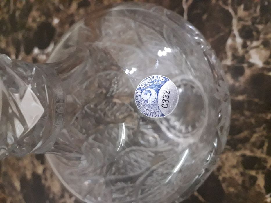 Графин хрусталь 0,5 литра с рюмками