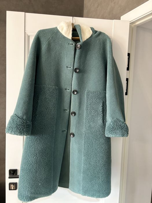 Дубленка тедди в крас цвете