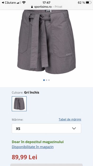 Pantaloni scurti NOI dama XS Sportisimo