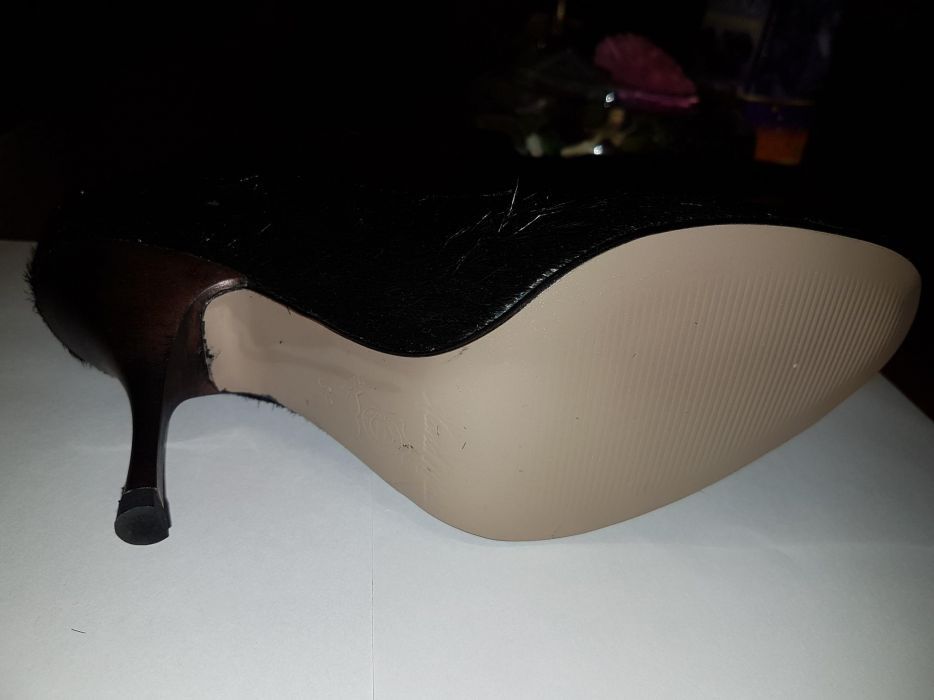Pantofi VALENCIA piele cu păr