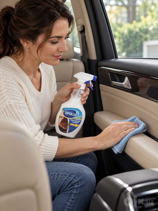 Спрей для кожи авто Sidolux Сидолюкс Car Leather Cleaner 500 мл