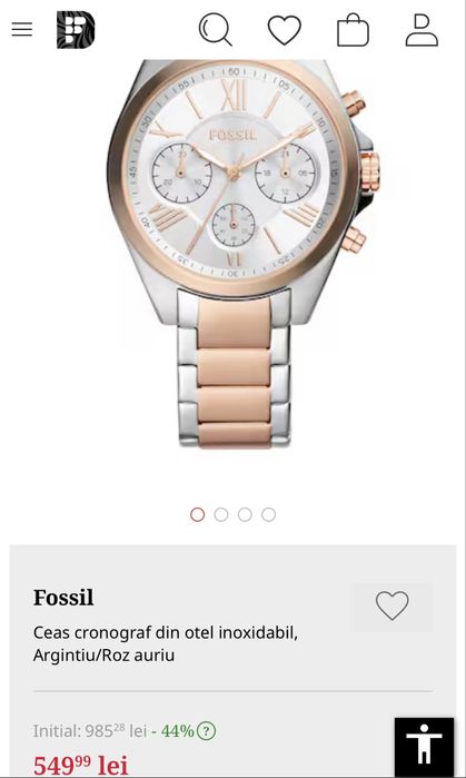 MDM vinde: Ceas Fossil Rye Multifunction BQ3761.