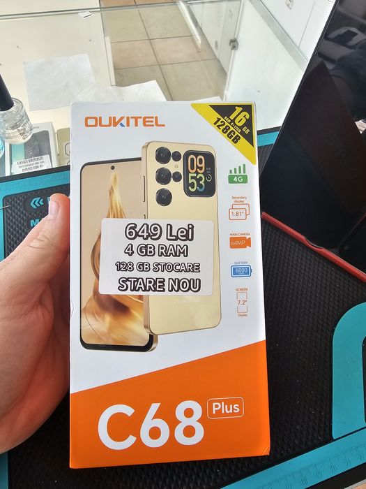 Oukitel C68 Plus, 4/128 GB, Nou, 2 ani garanție