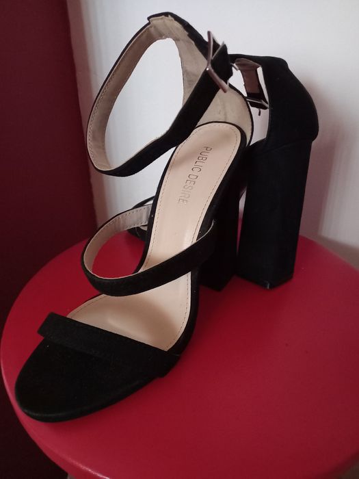 Sandale piele întoarsă 24 cm