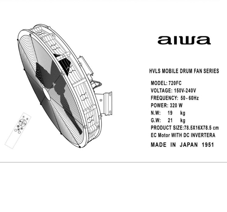 Настенный вентилятор для офисов, баров ,дома, производств.