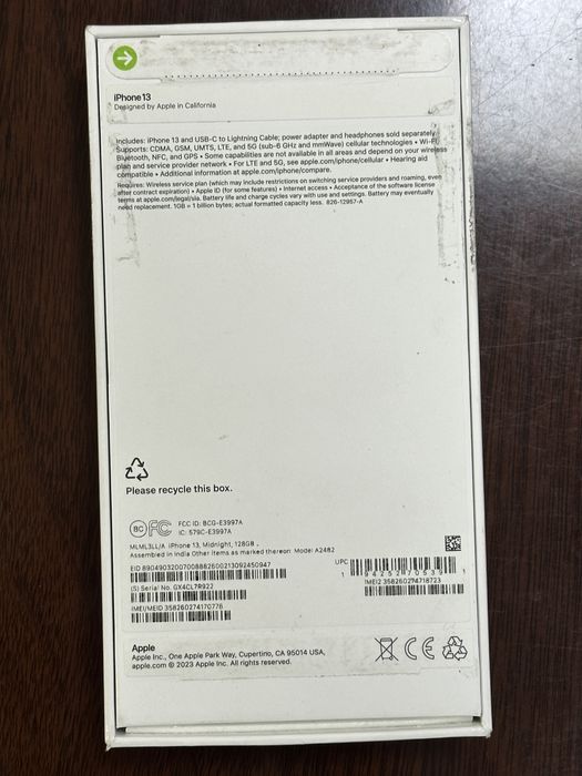 iPhone 13 128gb Midnight