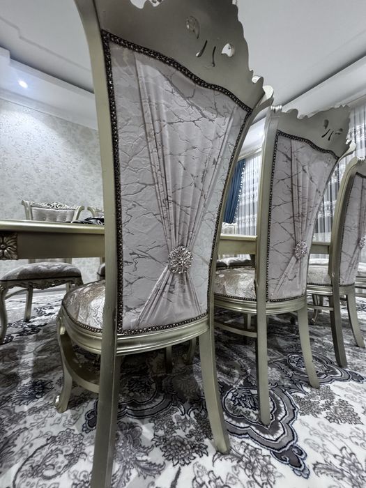 Королевский стол стул 12 талик янги хали ишлатилмаган наманганда