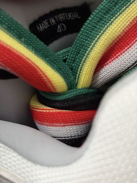 Lanvin curb low white rasta laces 40