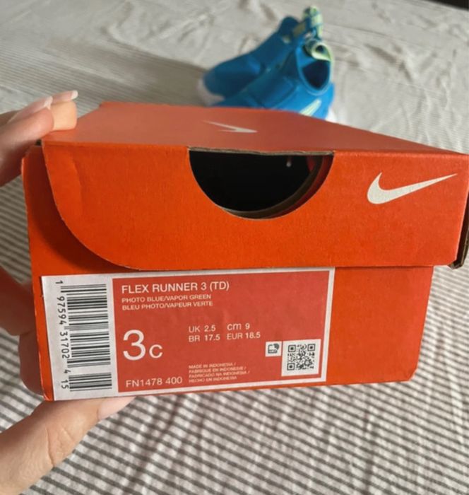 Nike Flex Runner Kids ,18,5, Noi in cutie