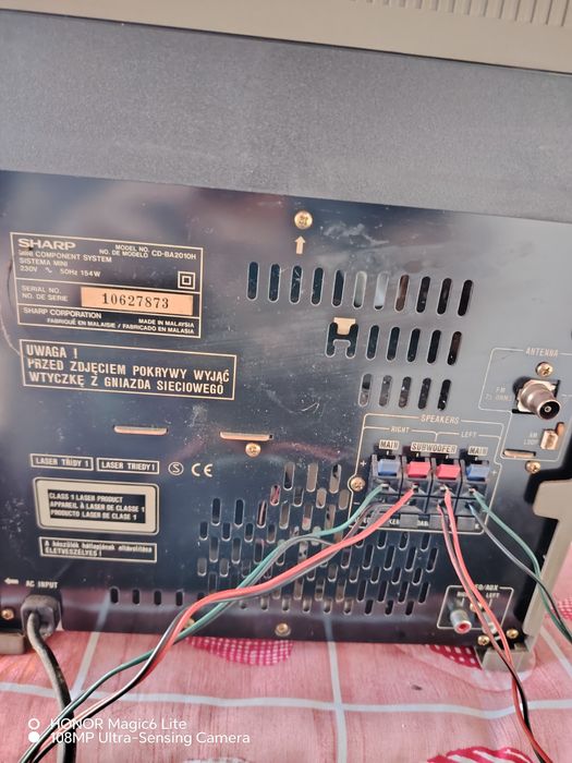 стерео уредба шарп