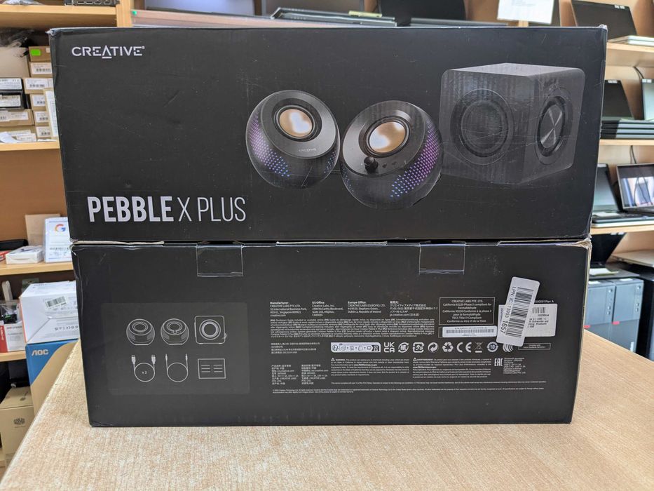 5 вида тонколони Creative PEBBLE PRO X PLUS Bluetooth Разопаковани Продукти с Гаранция