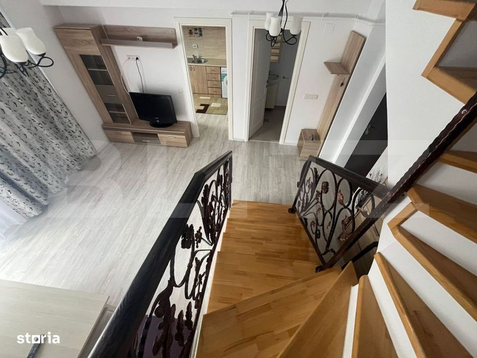 Penthouse duplex, de vanzare, cu 3 camere, 72 mp utili + 87 mp