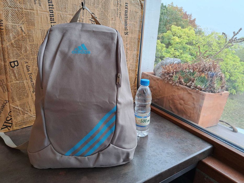 раница Adidas-Нова!бежова,текстилна чанта,адидас