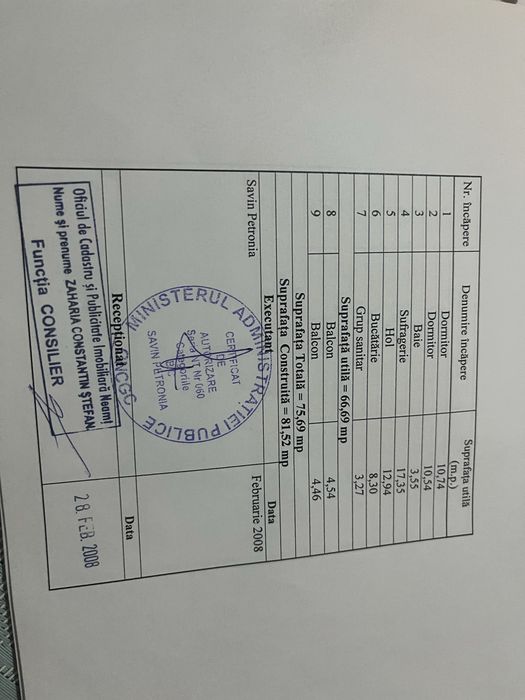 Apartament 3 camere decomandat