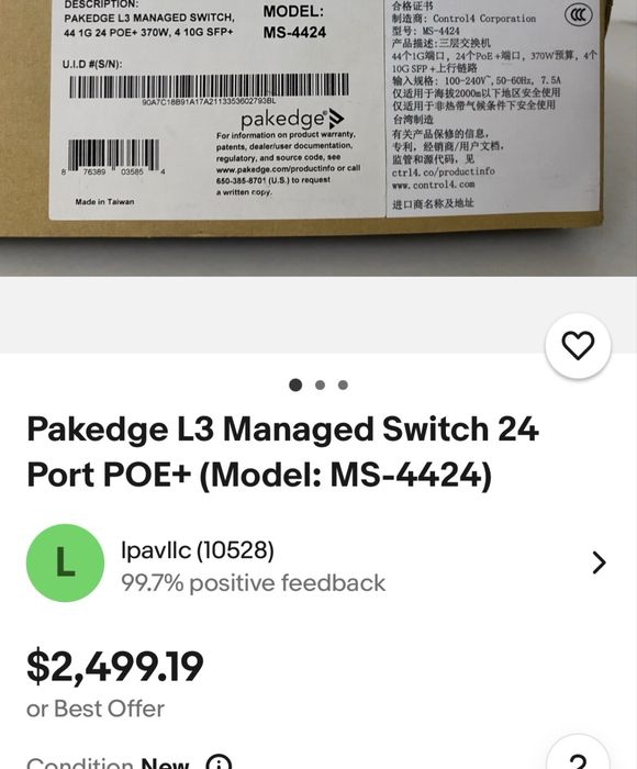 Switch MS-4424 Pakedge