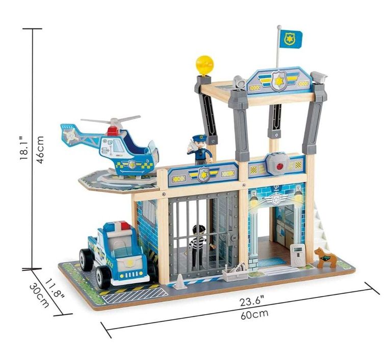 Jucărie din lemn Hape - Departamentul de Poliţie