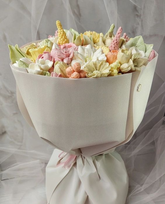 Букеты из зефира