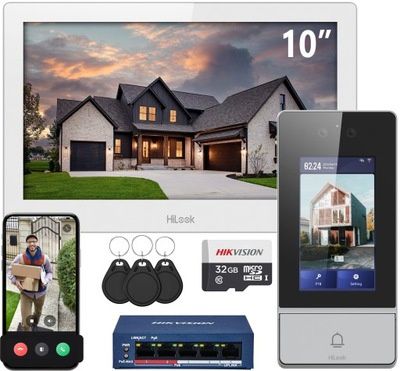 Камера видеонаблюдения и домофон установка