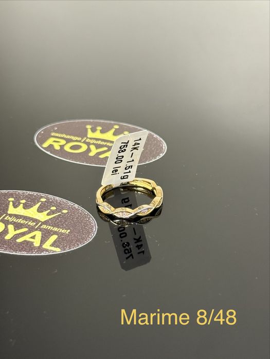 Bijuteria ROYAL : Inel AUR 14K NOU / 1.51 GR