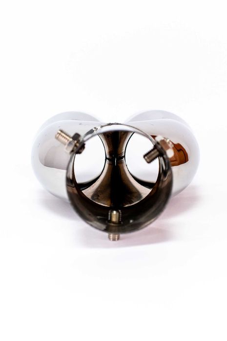 Накрайник за ауспух, двоен, неръждаема стомана