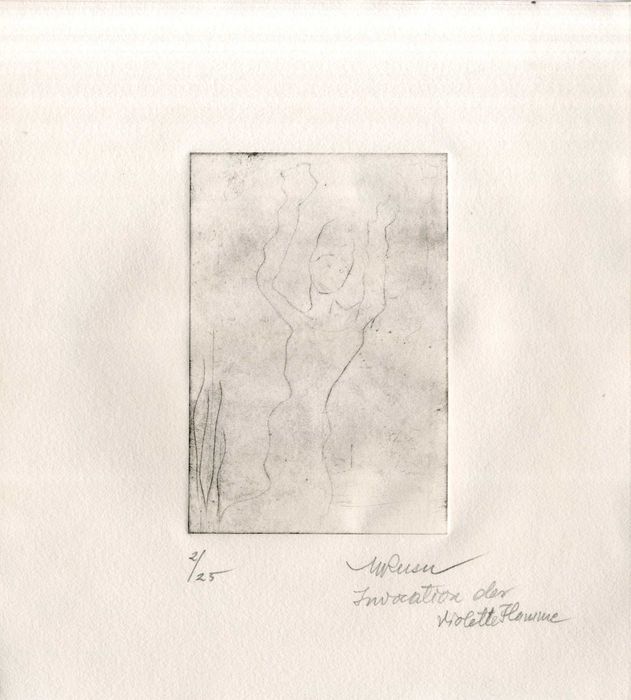 Mihai RUSU (1925-2013) Gravuri Grafica Grafician Roman Gravura anii 90